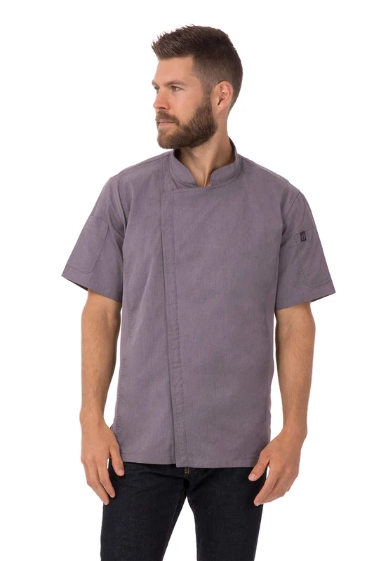 Chef Works Men's Bcsz009purl Chef s Jacket, Purple, L UK