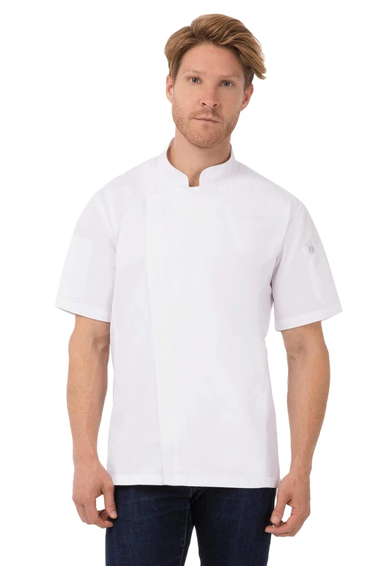 Chef Works Men's Rochester Chef Coat Jacket, White, XXL