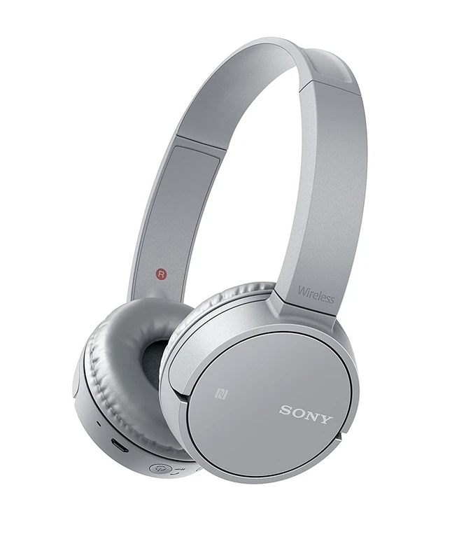 Sony WH-CH500 Wireless Bluetooth NFC On-Ear Headphones with 20 hours Battery Life - Grey