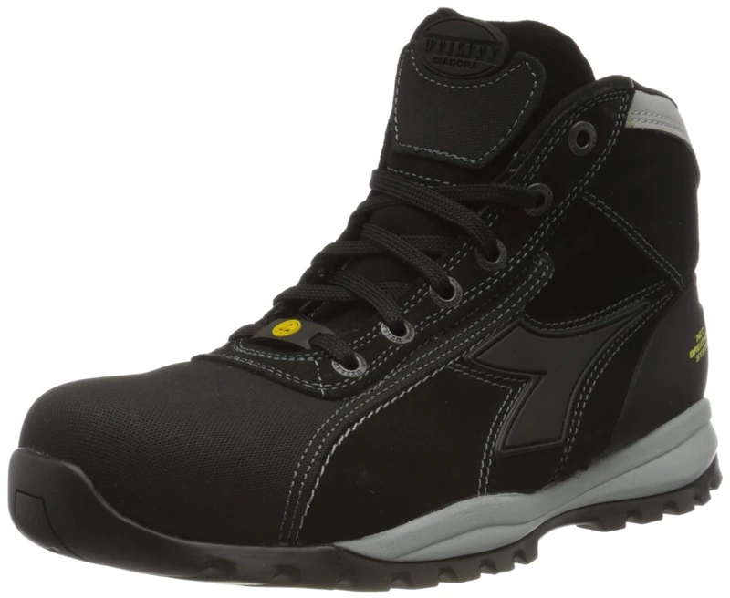 Diadora Net Mid Pro S3 HRO SRA ESD 173527-80013-39 Gloves, Black, 39 EU / 6 UK