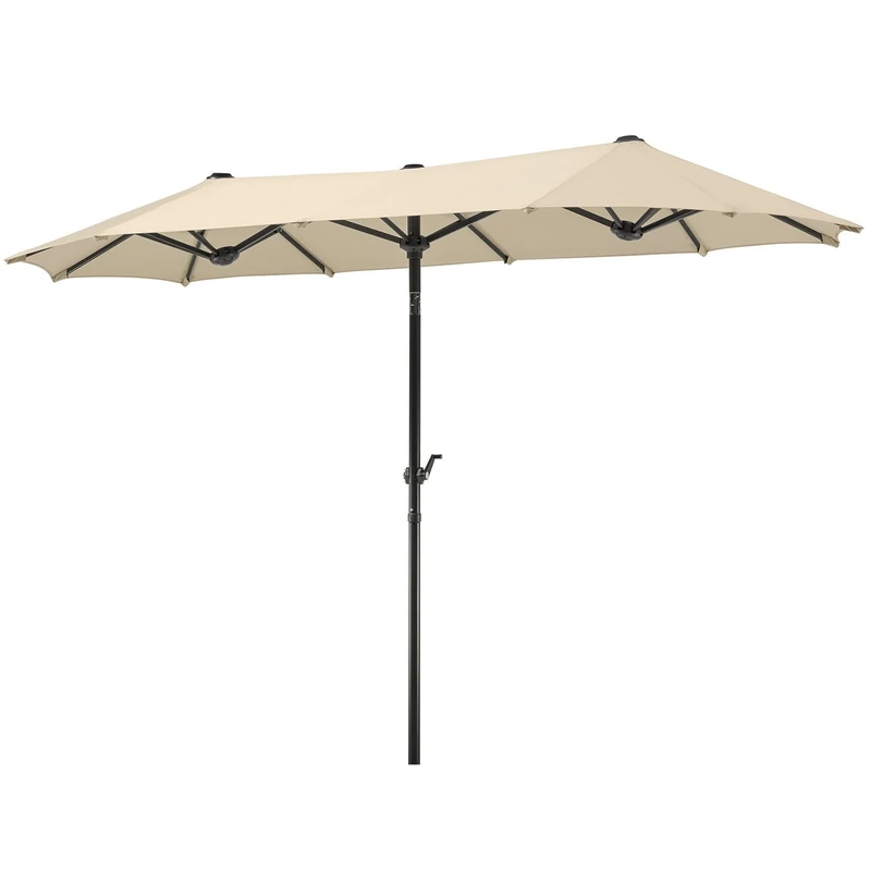 Schneider 746-02 Salerno Parasol Rectangular, Natural, 300 x 150 cm