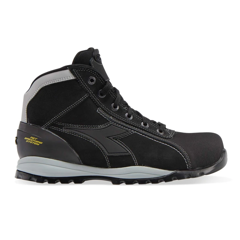 Diadora Men's Glove TECH Low PRO S1P SRA HRO ESD Track Shoe, Black, 2 UK