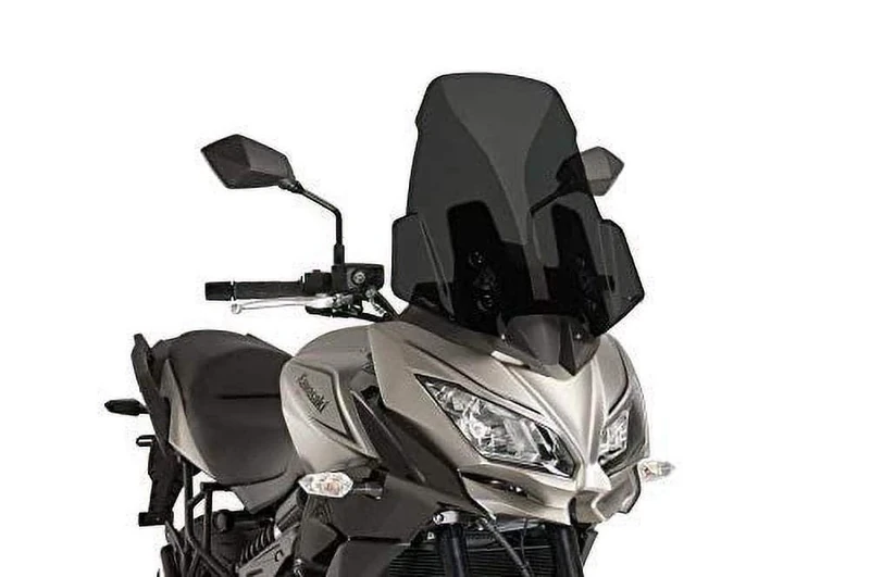 Puig 9421F Touring Screen for Kawasaki Versys 1000 17'-18', Kawasaki Versys 650 17'-18', Dark Smoked