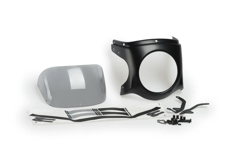 Puig Retro Semi Fairing Matt Black 9554H