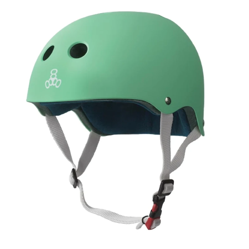 Triple 8 New York 337024-2M1-2SM Sweat Saver Cert Helmet, Rubber Mint, Small/Medium