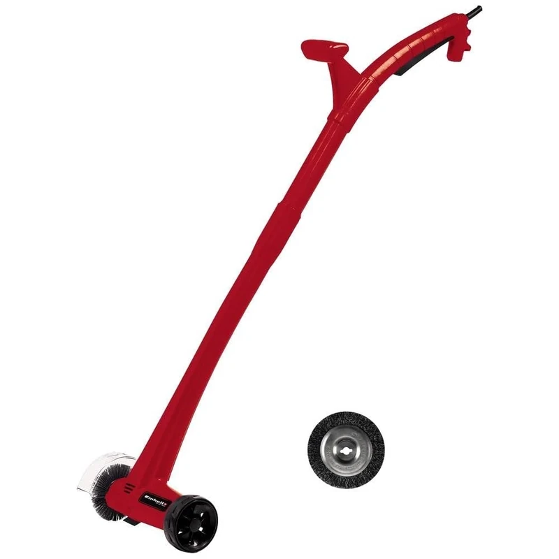 Einhell Electric grout cleaner GC-EG 1410 (140 W, idle speed 1,200 rpm, ergonomic guide bar, able brushes, guide wheel, incl. steel and nylon brush)