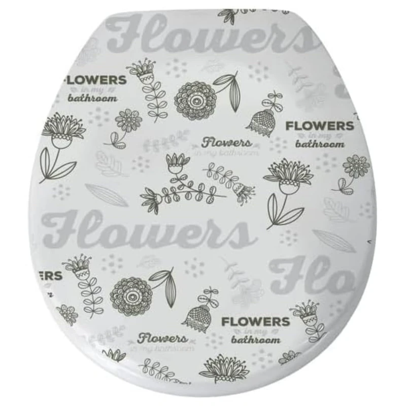 MSV WC seat Duroplast SoftClose Flowers