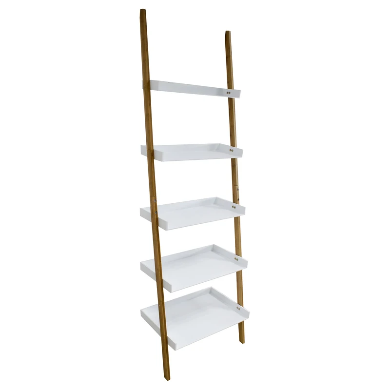 MSV Scale 5 Levels, Bamboo, Brown, 178 x 55 x 35 cm, Pack of 3 - Image 1