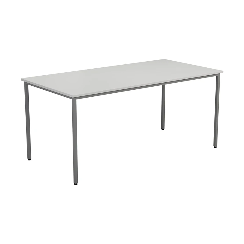 Office Hippo Computer Table, Sturdy & Robust Work Desk For Home Office, Stylish & Ideal For Any Work Space, Height Adjustable Feet, 5 Year Guarantee, White, 180 x 80 x 73 cm