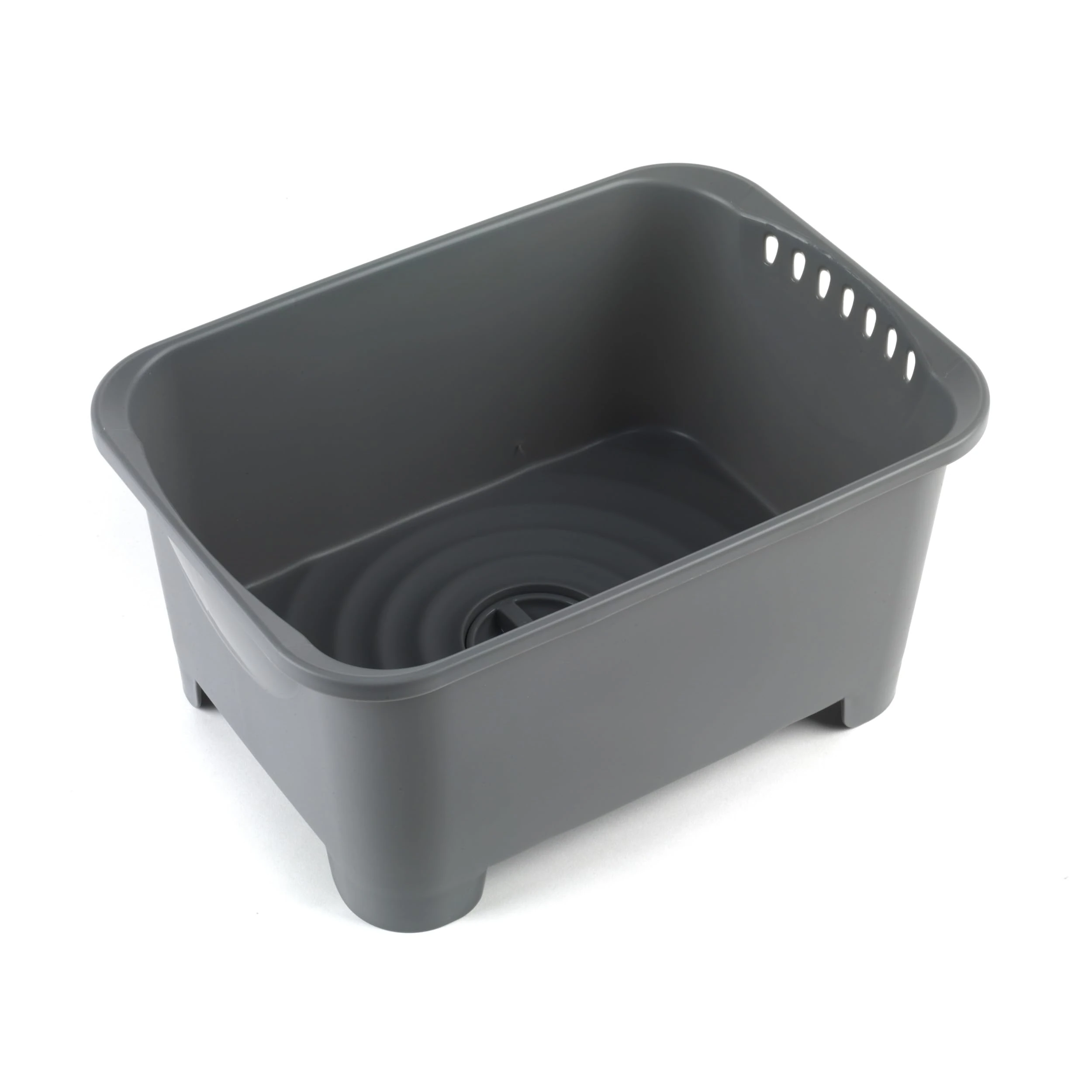 Beldray Kitchen Sink Washing Up Bowl - Dish Wash & Drain, Integrated Drainer Plug, 8 Litre, Ideal For Home, Camping, Caravans, Compact Living, Plastic Cleaning Tub, Indoor And Outdoor Use, Grey