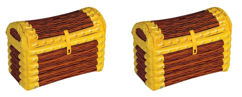 Beistle Inflatable Treasure Chest Cooler Party Accessory Pack of 2