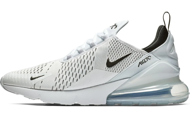 NIKE Men's Air Max 270 Sneaker, White White Black White 100, 5.5 UK