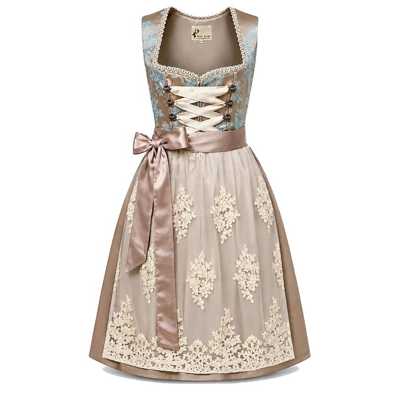 Alte Liebe 2-Piece Women's Dirndl A330, gold, 16 - Image 1