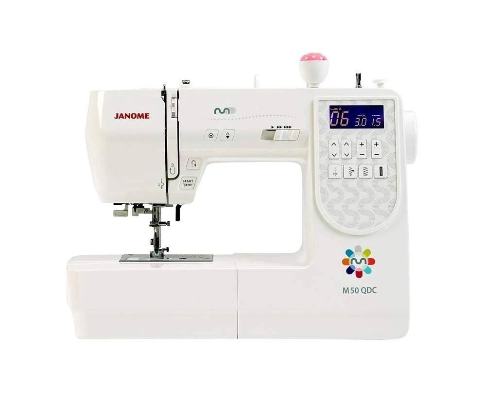 Janome M50 QDC Computerised Sewing Machine. Extra Wide Table Included & Bonus Pack