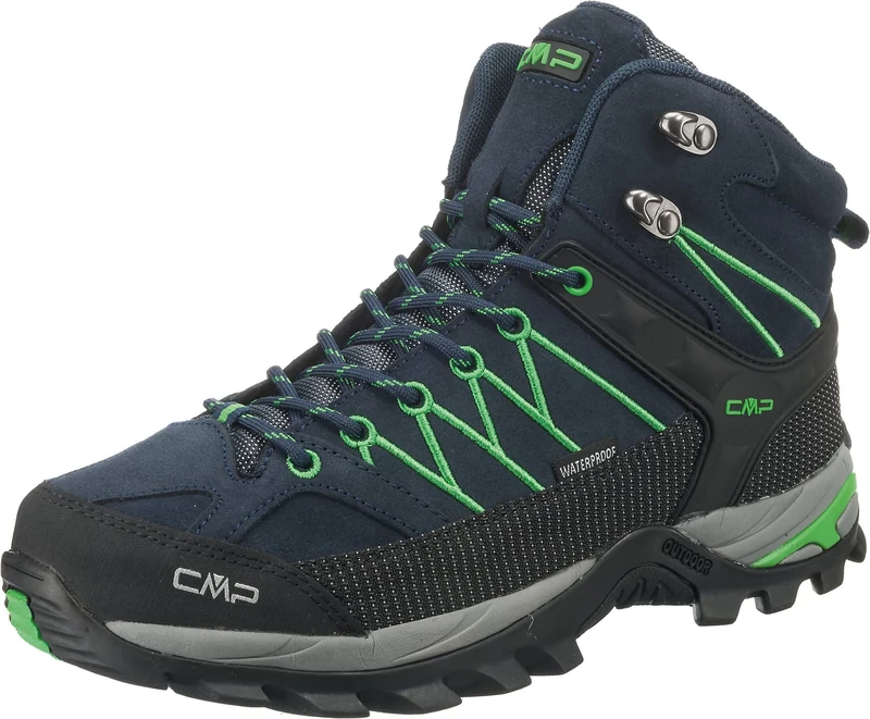 CMP Rigel Mid Trekking Shoes Wp B.Blue-Gecko UK 5.5