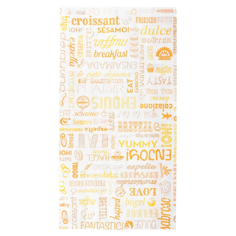 Croissant Bags "Parole" 32 Gsm 19+8X35 Cm White Cellulose - 2000 Units
