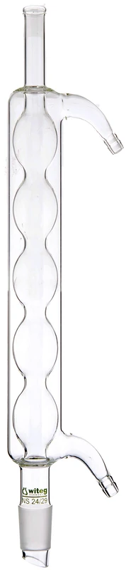 Witeg 1 723 250 Allihn Cooler, Borosilicate Glass, Clear Glass