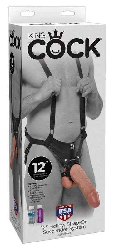 King Cock Hollow Strap, 12-Inch, 1.272 kg