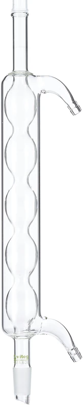 Witeg 1 722 250 Allihn Cooler, Borosilicate Glass, Clear Glass