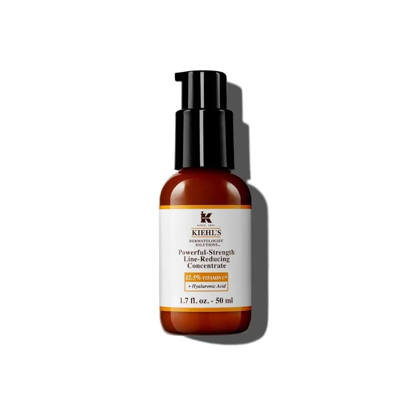 Kiehl's Powerful-Strength 12.5% Vitamin C Serum, Line-Reducing Concentrate Face Serum, 50Ml