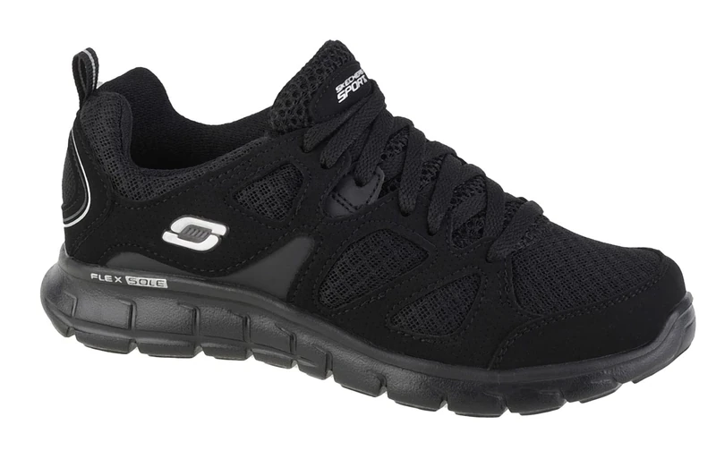 Skechers Boy's Vim- Turbo Ride Trainers, Black Synthetic Mesh Trim, 11 UK