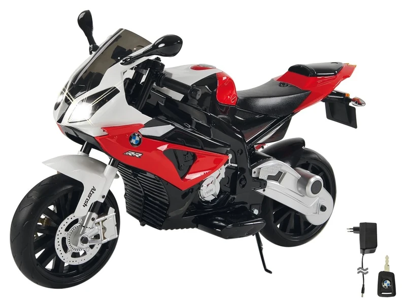 Jamara BMW S1000RR 12V Ride-on Motorbike, Powerful Drive Motor & Battery, 2-Speed, LED Headlight, Unisex-Child
