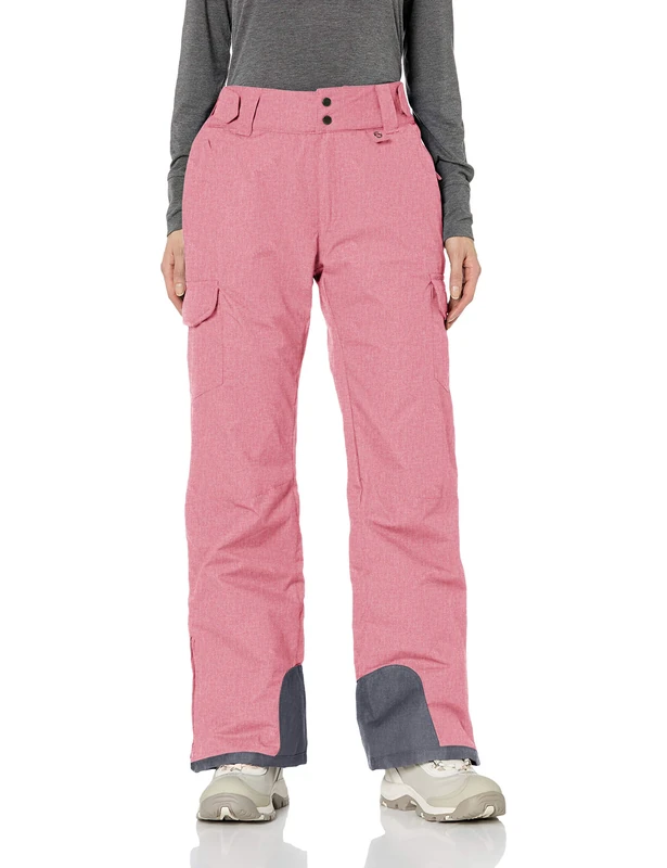 Arctix Women's Snow Sports Insulated Cargo Pants Skiing, Pink Rose, X-Large/31 Inseam
