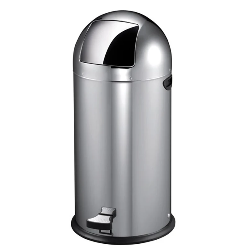 Garcia of Pou 157.29 Bin Swing Lid, Stainless Steel, Diameter 38 x 89 cm, Pack of 1, Silver