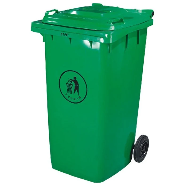 Garcia of Pou 115.67 Container with 2 Wheels, Lid 240 Litres, 101.5 x 59 x 74 cm, Pack of 1, Green