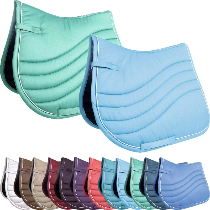 HKM Oviedo Skyblue Dressage Saddle Pads - Image 1