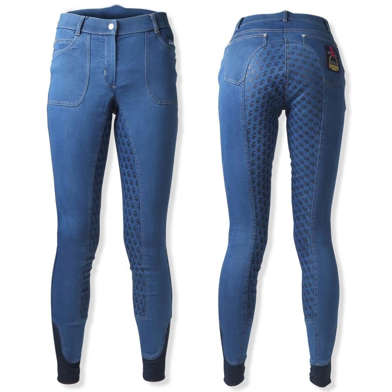 HKM Unisex Trousers, 6100 Denim Blue, W34