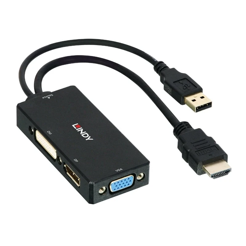 LINDY HDMI to DisplayPort, DVI & VGA Converter