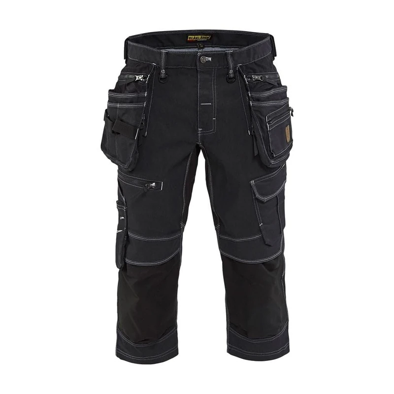 Blaklader Pirate Short Stretch X1900 with Cordura Denim, Marine Blue/Black, Size C52/46