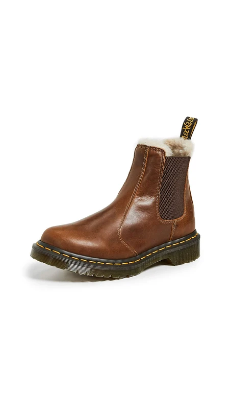 Dr. Martens Women's 2976 Leonore Chelsea Boot, Butterscotch, 4 UK