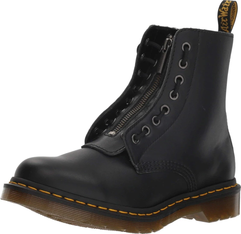 Dr. Martens Women's 1460 Pascal FRNT Zip Ankle Boots, Black, 5 UK - Image 1