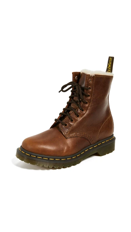 Dr. Martens Women's 1460 Serena 23912243 Boots, Beige, 3 UK - Image 1