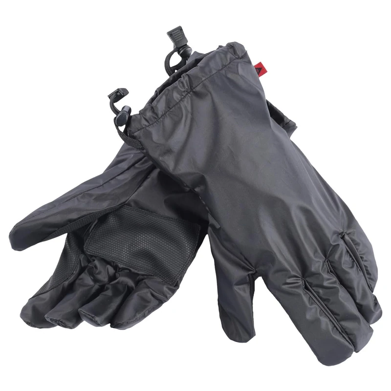 Dainese - Rain Overgloves, Protect from Water, Rainproof Glove Covers with Waterproof Coating, Nylon Case for Motorbike and Scooter Gloves, Zip Closure, Black