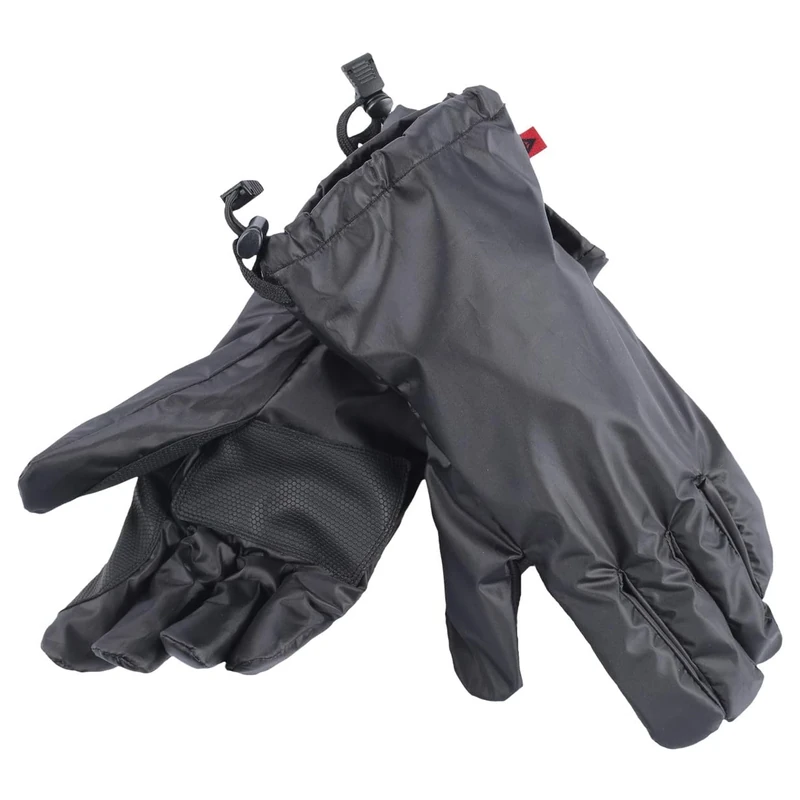 Dainese - Rain Overgloves, Protect from Water, Rainproof Glove Covers with Waterproof Coating, Nylon Case for Motorbike and Scooter Gloves, Zip Closure, Black