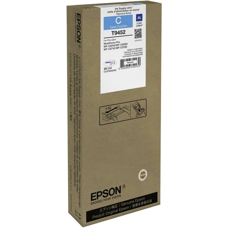 Epson WF-C5xxx Series Ink Cartridge XL Cyan C13T945240