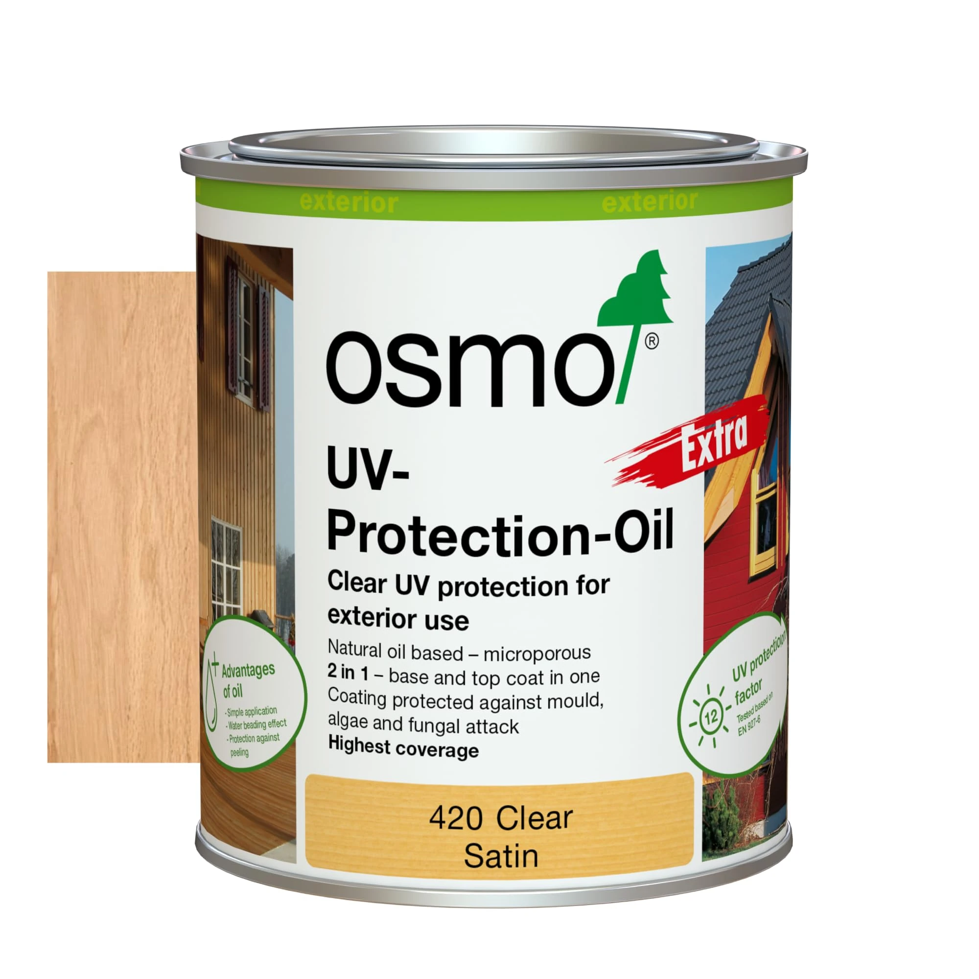Osmo 420 UV-Protection Oil Extra, Clear Satin 750ml