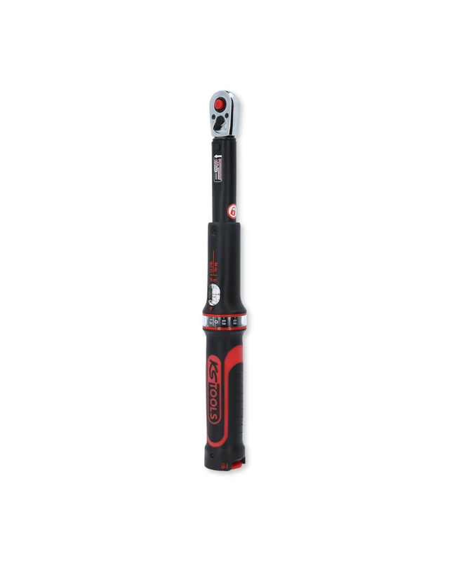 KS Tools 516.1512 1/4" ERGOTORQUE®precision torque wrench with reversible ratchet head, 5-25Nm