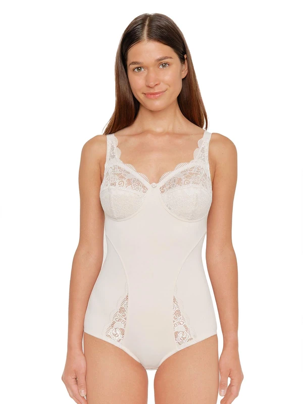 Susa Women's Latina Body, Semi transparent, Pure Beige, 100D