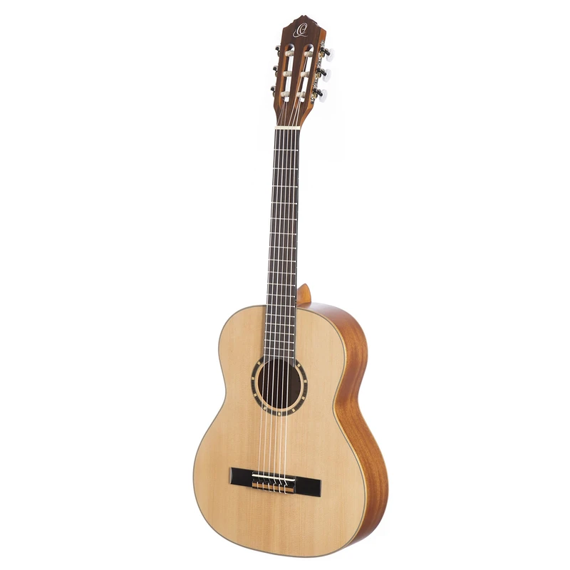 Ortega Guitars Classical Guitar Left-Handed – 3/4 – Family Series – Including Gig Bag – Spruce, Mahogany, Natural (R121L-3/4)