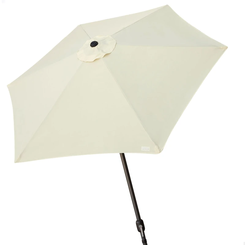Aktive Garden Hexagonal Parasol with Aluminium Pole 270 cm vanilla