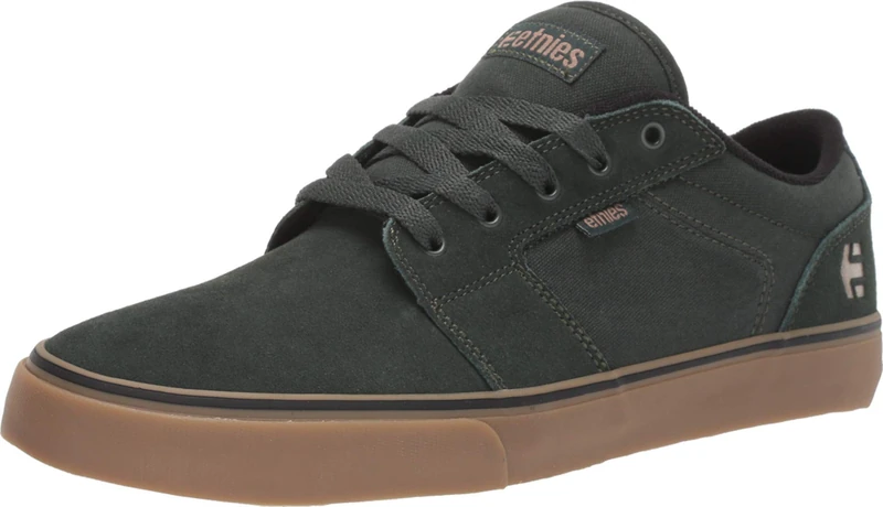 Etnies Men's Barge Ls Skate Shoe, Green 327 Green Gum 327, 6 UK