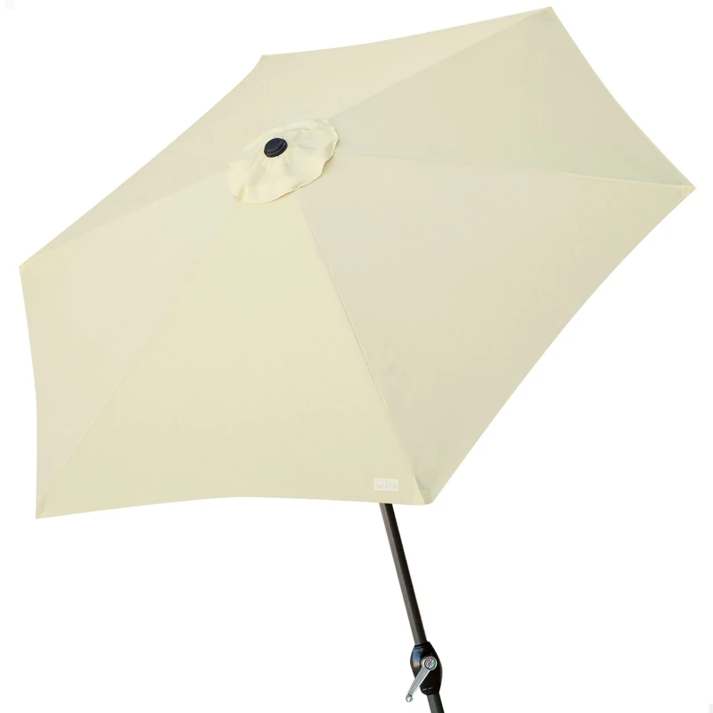 Aktive Garden Hexagonal Parasol with Aluminium Pole 300 cm vanilla