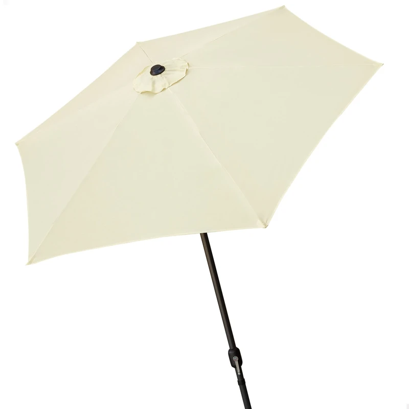 AKTIVE Garden Hexagonal Parasol with Aluminium Pole 250 cm vanilla