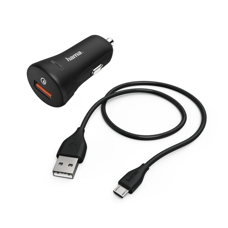 Hama 00178337 Car Charger - Micro-USB 3A QC3.0 Black