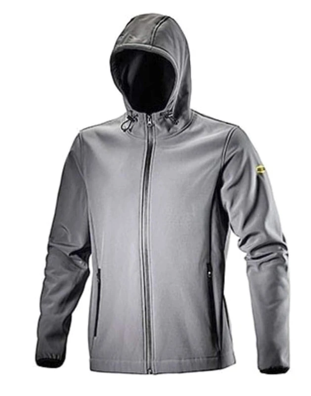Diadora Utility 702.173554 Softshell Level ISO 13688:2013 Work Jacket, Grey Steel, XS - Image 1