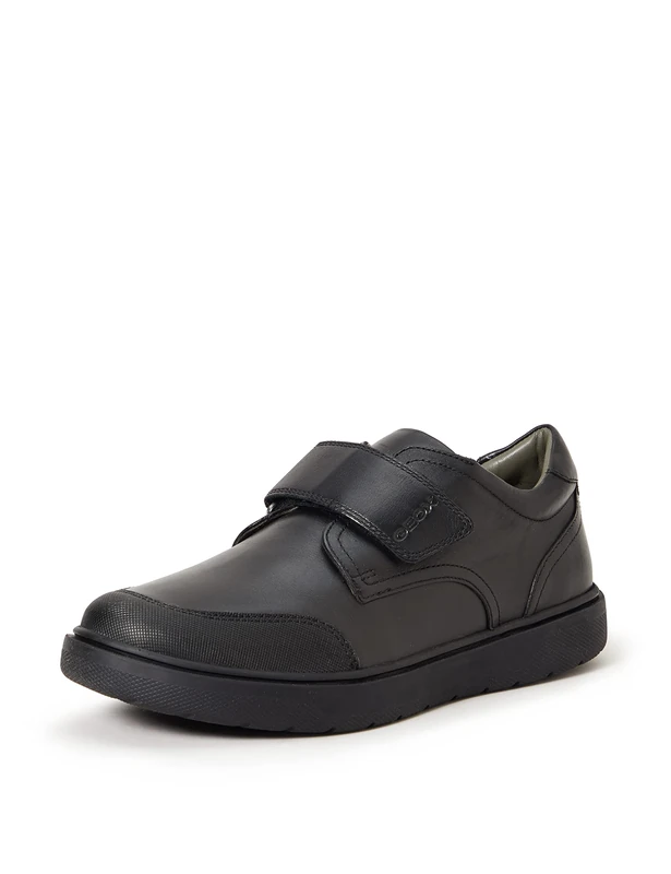 Geox Boy's J Riddock Boy I School Uniform Shoe, Black*5 UK